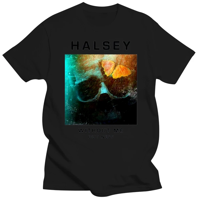 NEW HALSEY WITHOUT ME NEW S-XXL COTTON 3COLORS USA SIZE S TO 3XL T-SHIRT EN1