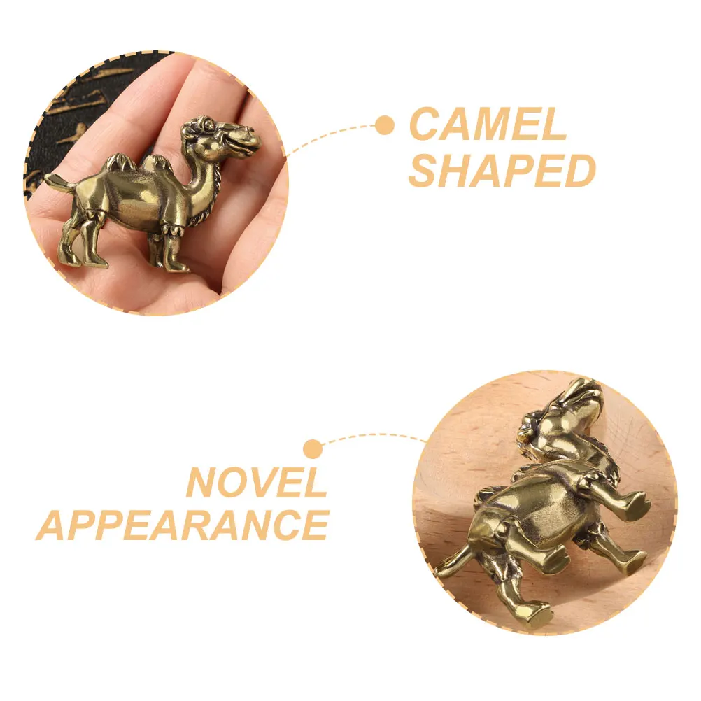 

Brass Camel Figurine Mini Animal Sculpture Desktop Decor Home Office Study Statues Crafts Camels Decorative Vintage Animal