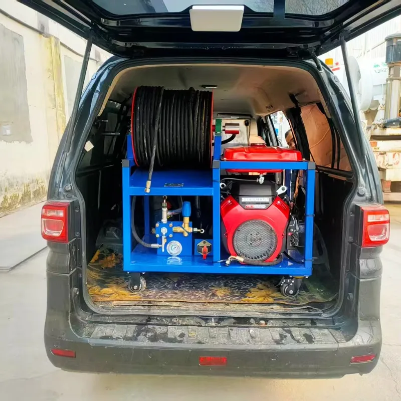 45LPM 25HP Industrial High Pressure Sewer Jet Pressure Washer Trailer Installed in Car Wash Electronics Industry