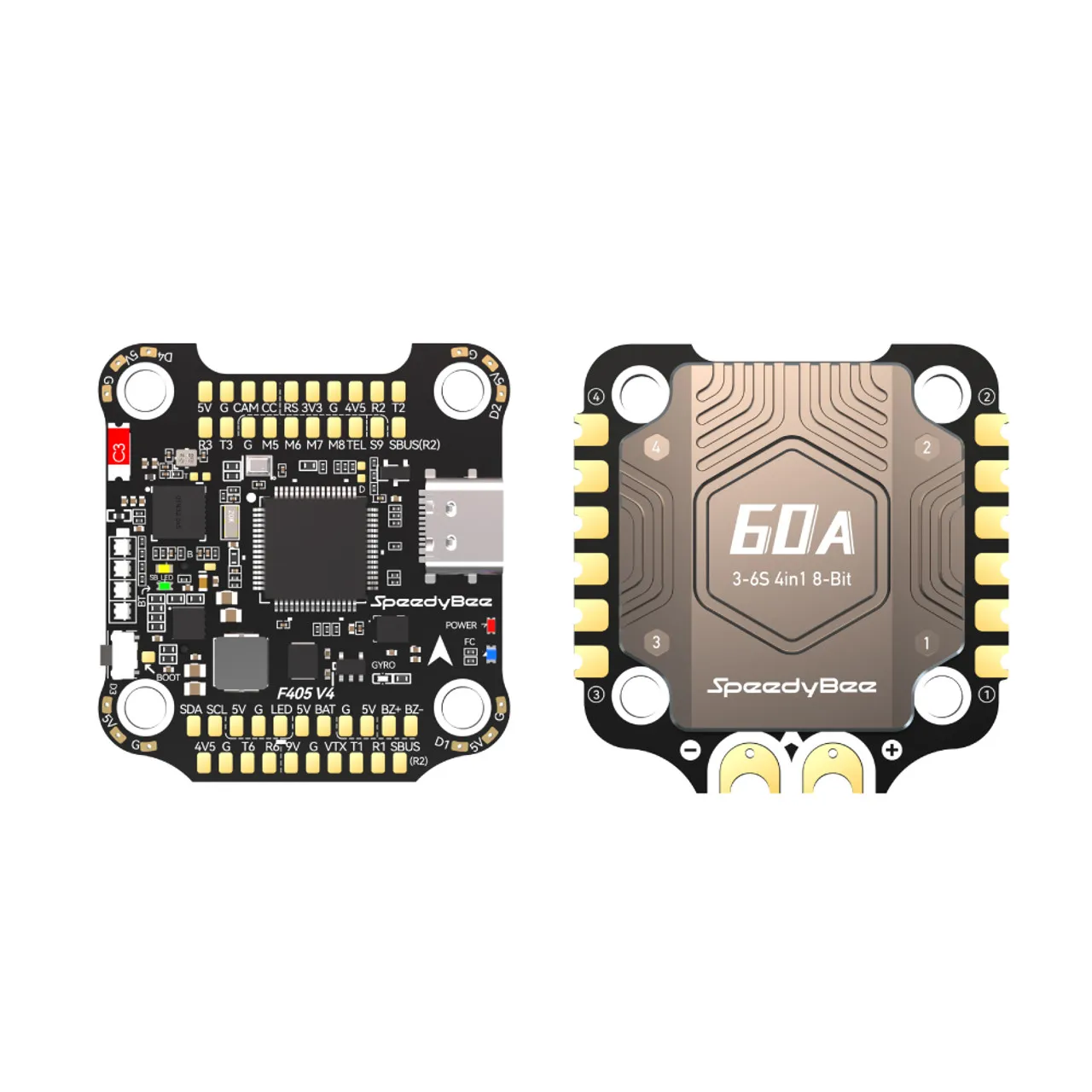 Speedy bee f4 f405 v4 60a bls 30x30 stack fc & 4 in1 esc inav beta flight drahtlose bluetooth fpv renn drohne