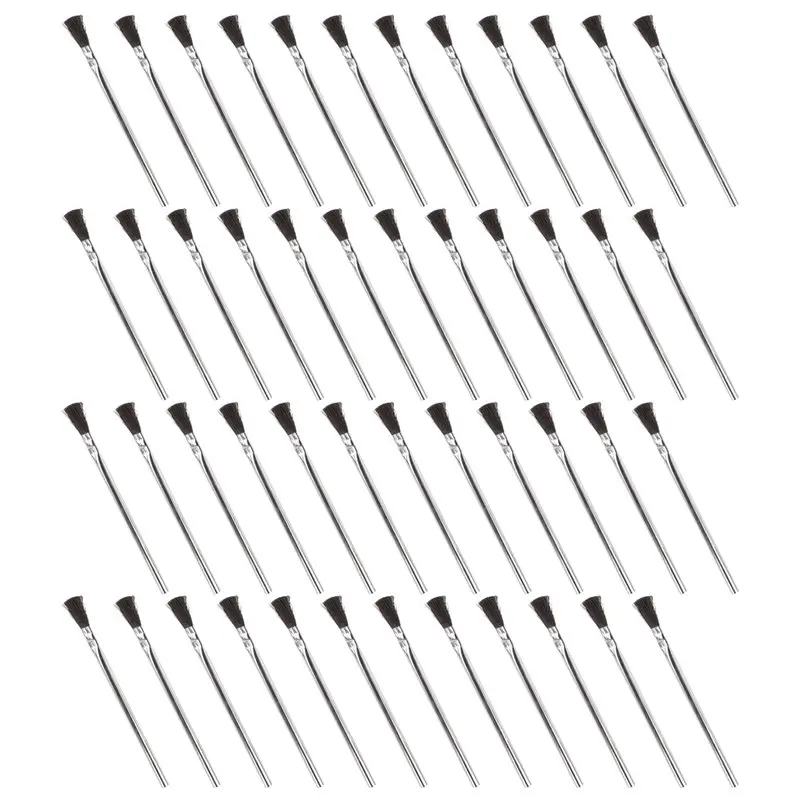 A20F-Acid Brushes - 3/8 Inch Horsehair Acid Flux Brushes, Disposable Glue Brushes For Woodworking, Acid Flux Brushes 48 Count
