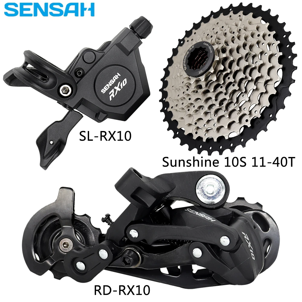 SENSAH RX10 1x10 Speed Derailleurs Trigger Shifter Rear Derailleur Sunshine 11-36T/40T/42T Cassette for MTB Bike Original Parts