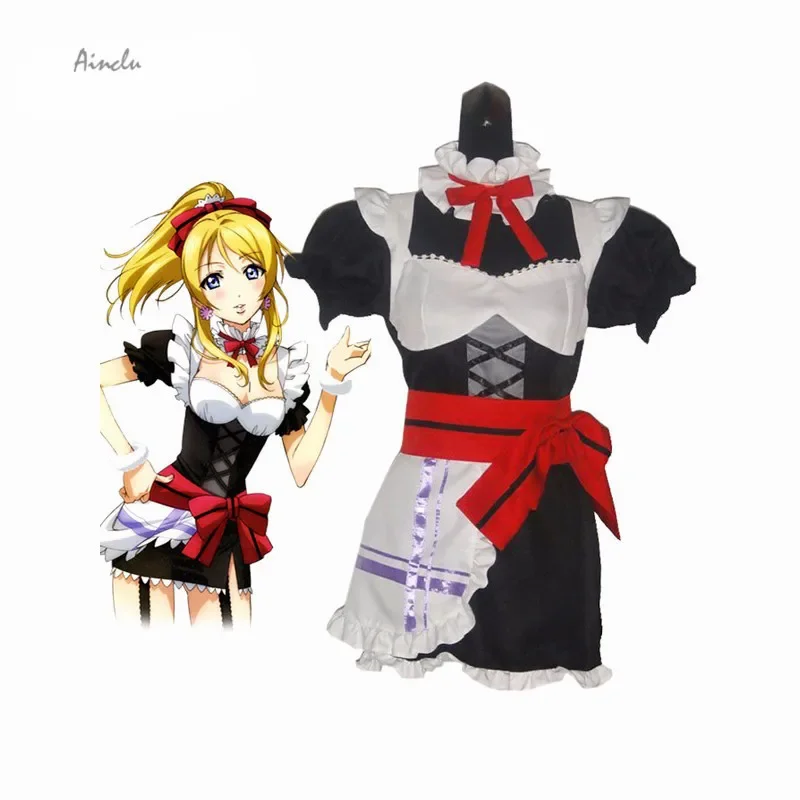 Ainclu Customize Free Shipping Adult New Fashion LoveLive! Ayase Eli Cosplay Brand Parties Costumes  For Halloween Musical Party