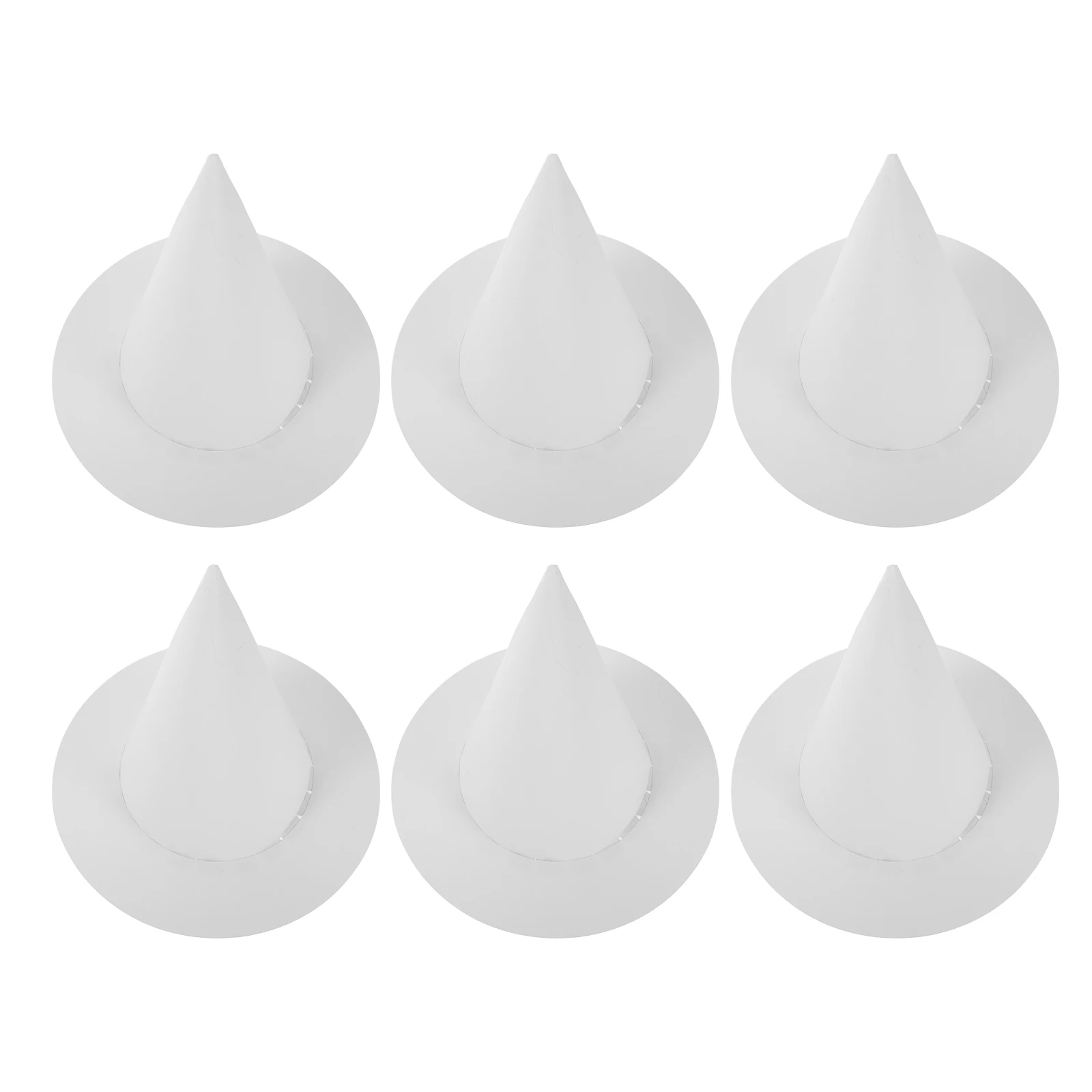 

6 Pcs 's Painted Paper Hat Blank Hats for Painting Craft Small DIY Supplies Headwear Art
