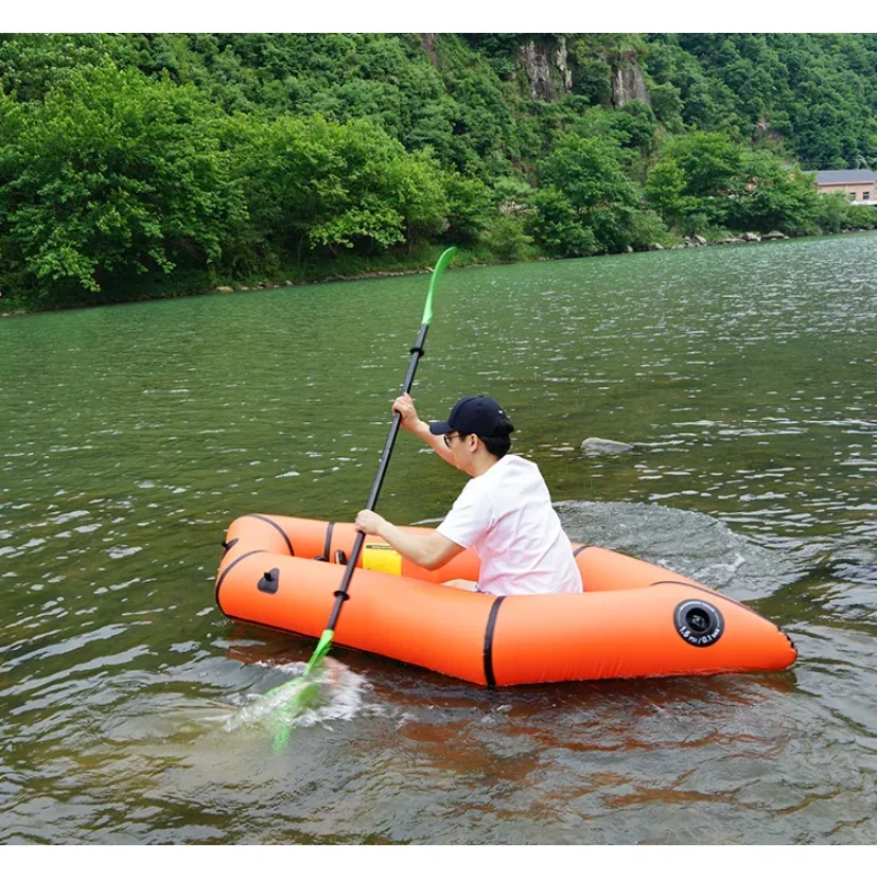 Tpu Inflatable Packraft Ultralight Inflatable Rafting Pack Raft Boat Inflatable Kayak Canoe Carry Bag Included