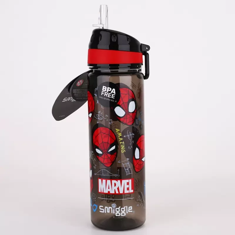 Nowa Australia Smiggle Marvel Spider Man Bookbag chłopięcy plecak studencki ze słomianą butelką wody plecak studencki z kapeluszem