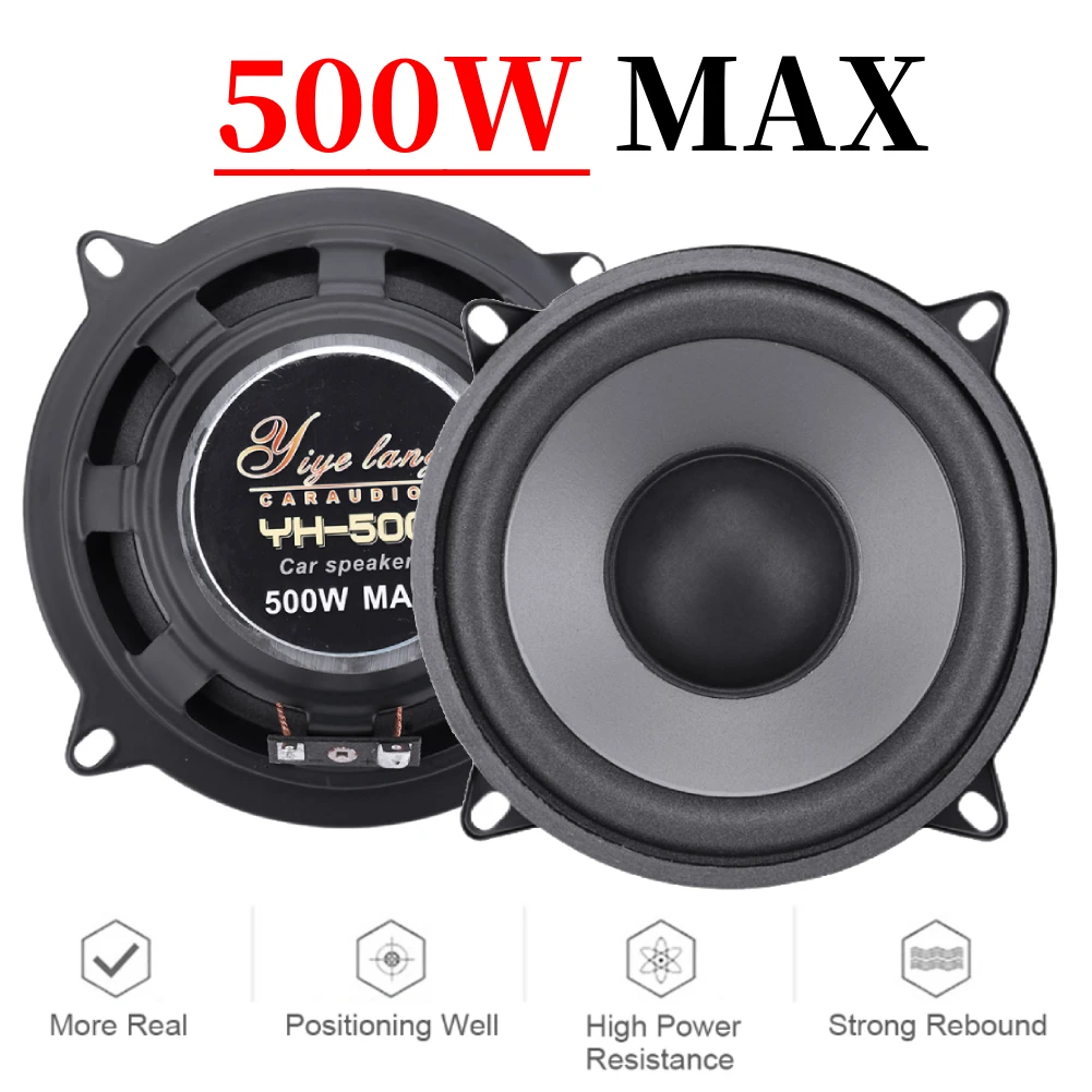 1PCS 4/5/6.5 Inch 2-Way Car HiFi Coaxial Speaker Vehicle Door Auto Audio Music Stereo Subwoofer Full Range Frequency speakers