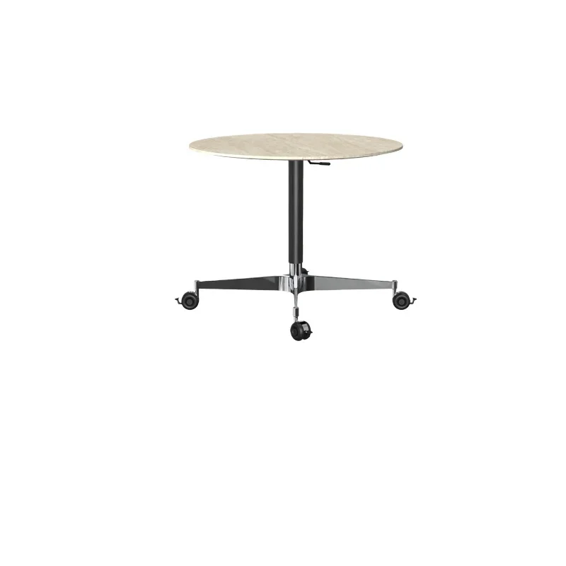 

Lifting and moving, multi-functional small round table, medieval cave stone slab, coffee table side table