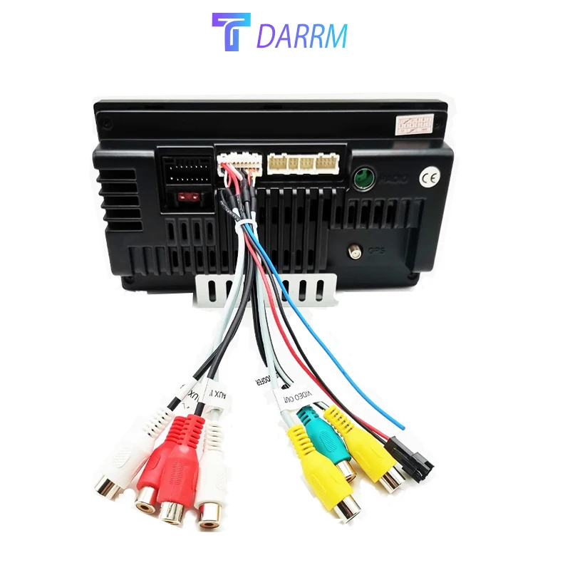 20 Pin RCA for Car Android  Audio Video Cable Subwoofer Output Socket CVBS Aux In Amp Control Wire Fan 12V Power Jack Mic Harnes