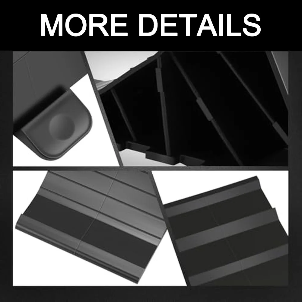 

Wheel Stop Blocks Heavy Duty Plastic with Non Slip Base for Secure Parking Use on Cars Trucks Trailers and RVs
