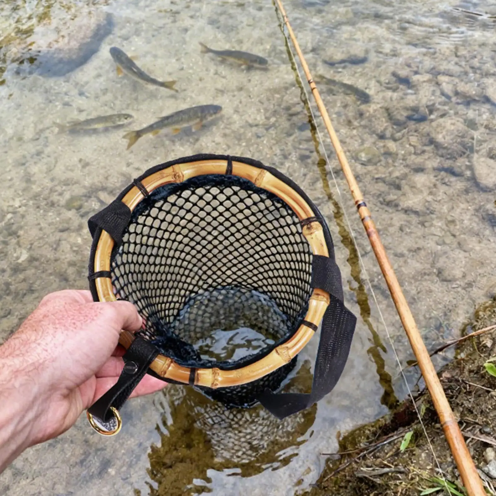 

Легкая нейлоновая сумка для рыболовной сети, складная нить, складная клетка для рыбы, рыболовная корзина и защитная рыболовная сеть