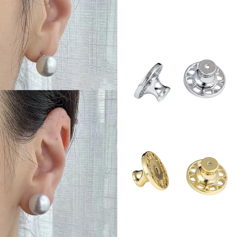 

LX9D Jewelry Support Backs Nonslip Design Universal Fit Ear Cushion for Earrings