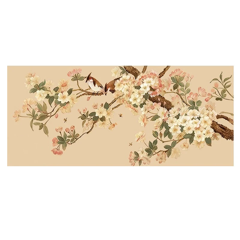 

11CT 9ct Birds Flowers Embroidery DIY Chinese Style Printed Kits Cross Stitch Needlework Set Home Decor Crafts