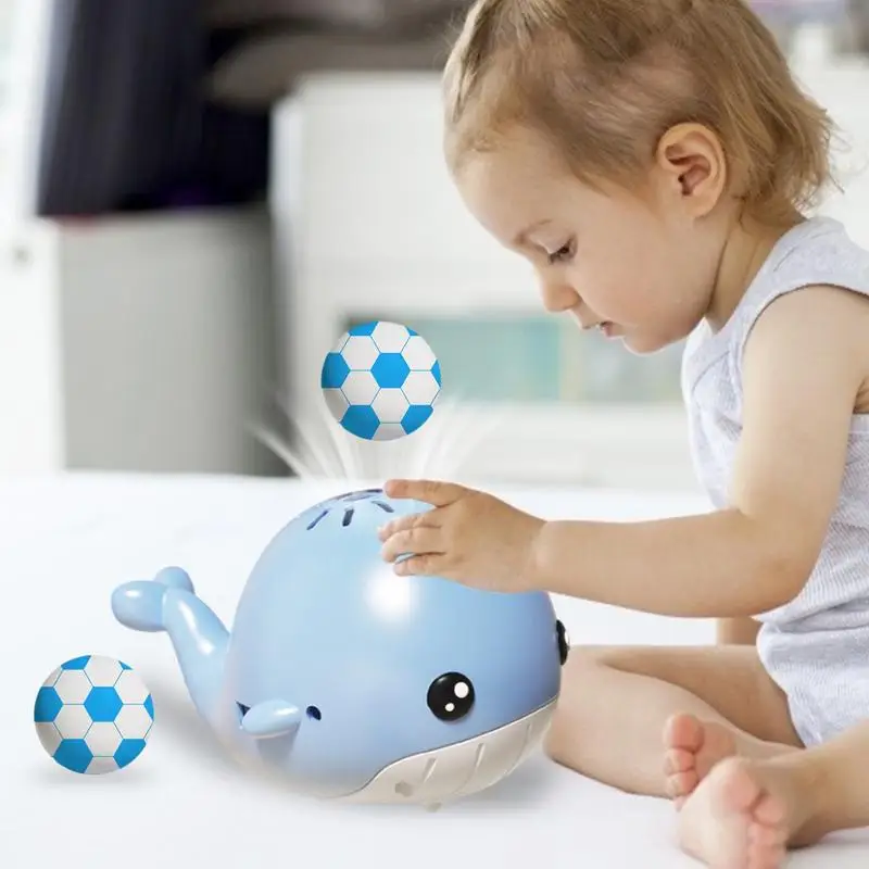 Ball Blowing Toddler Toy USB Charging Whale Ball Toy Ball Blower Toddler Toy Balls Balancing Game Cute Balance Blowing Toys For