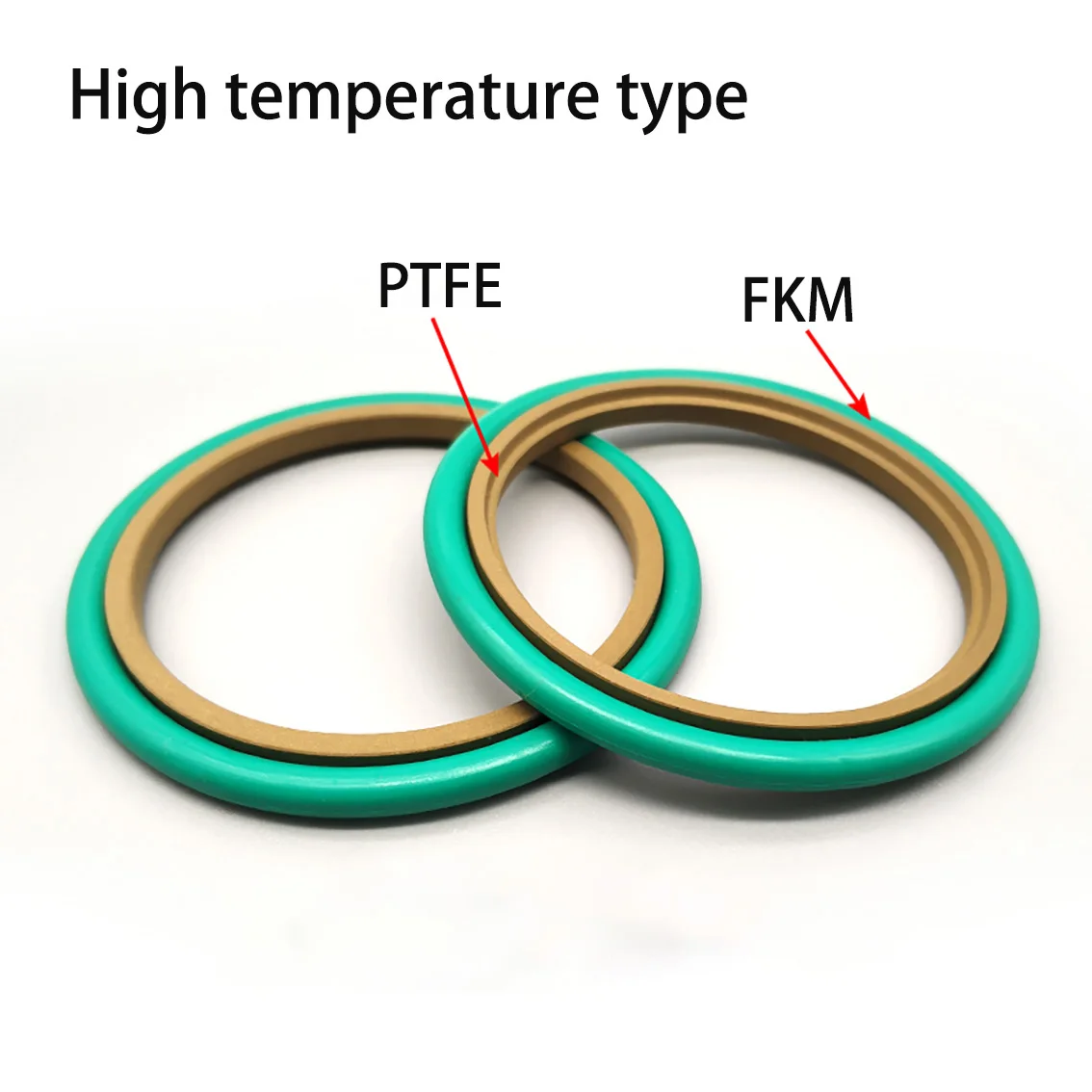 1PCS Step Seal STd Rotary Joint Oil Seal FKM O-ring Piston Rod Seal Ring High Temperature Type ID:20-40mm OD:31-51mm CS:4.2mm