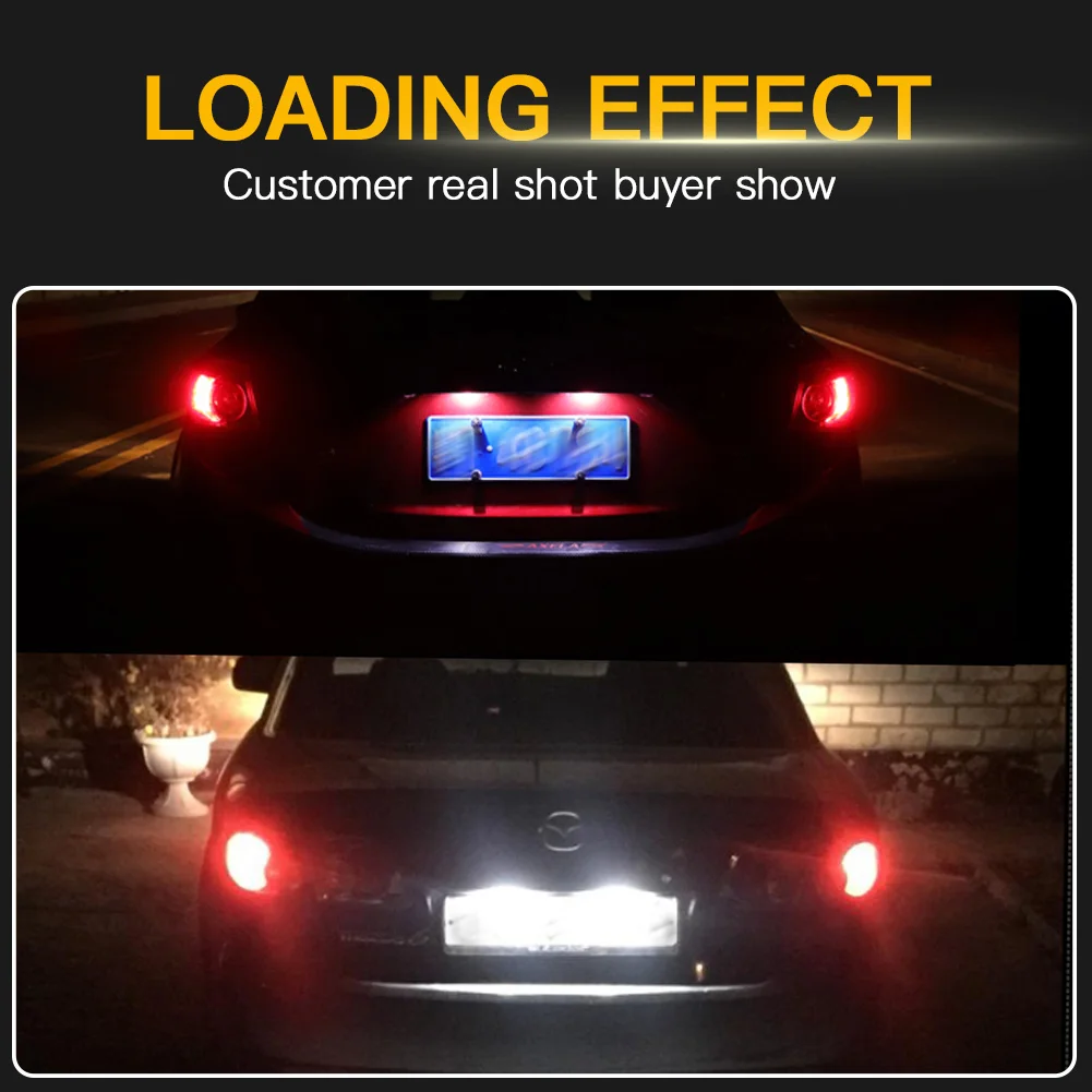 2Pcs For Mazda 6 CX-7 Speed 6 2006 2007 2008 CX-5 2013 2014 Accessories Car Rear LED Number License Plate Light Lamp White
