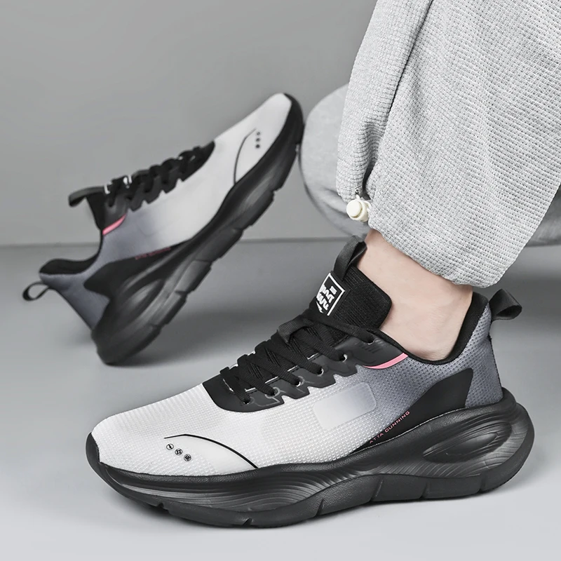 

Спортивная обувь, мужские дышащие противоскользящие износостойкие мужские повседневные кроссовки из полиэфирного волокна