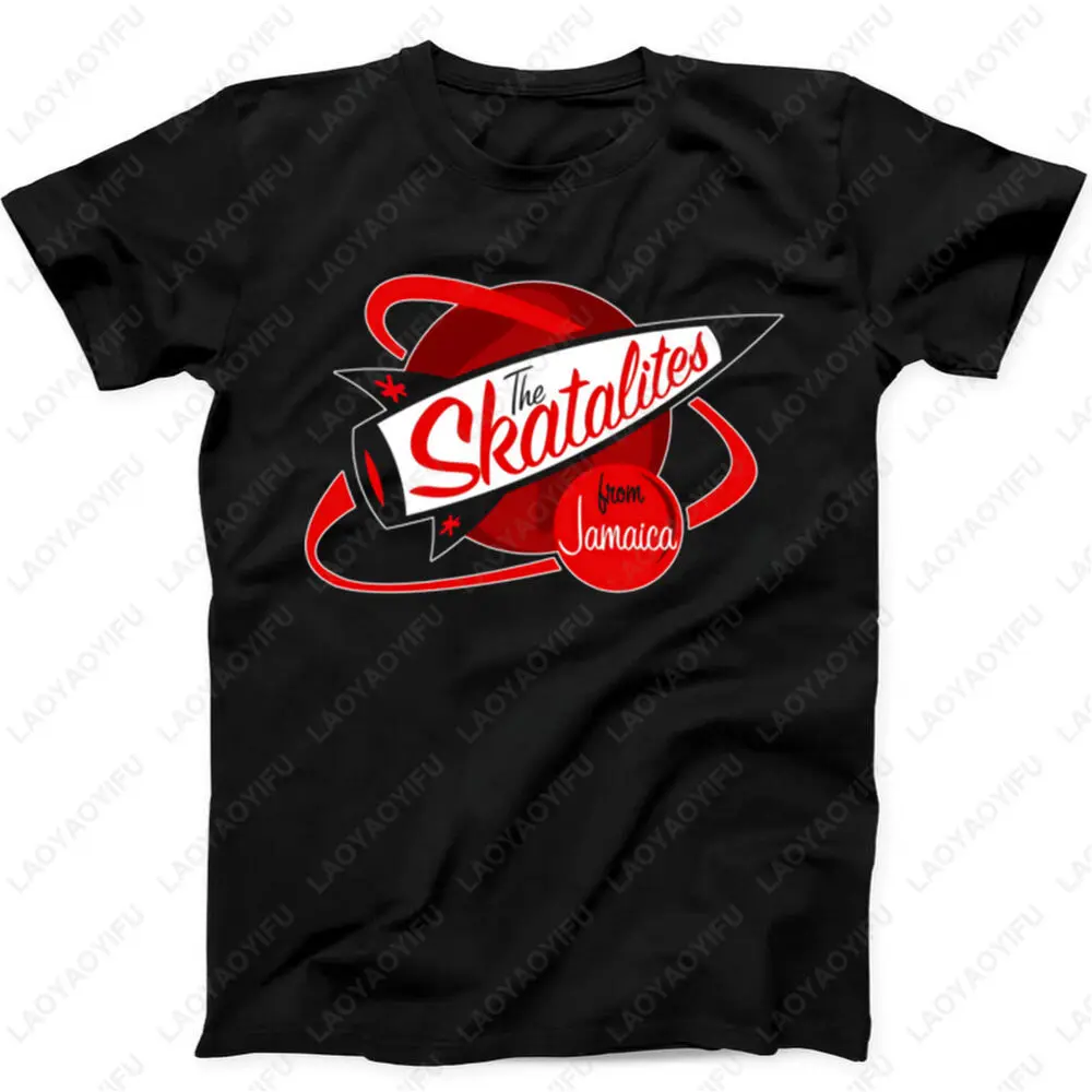 Camiseta Vintage Reggae The Skatalites, camiseta gráfica de música Jamaica Ska para hombres y mujeres, regalo clásico negro Merch, algodón suave Unisex