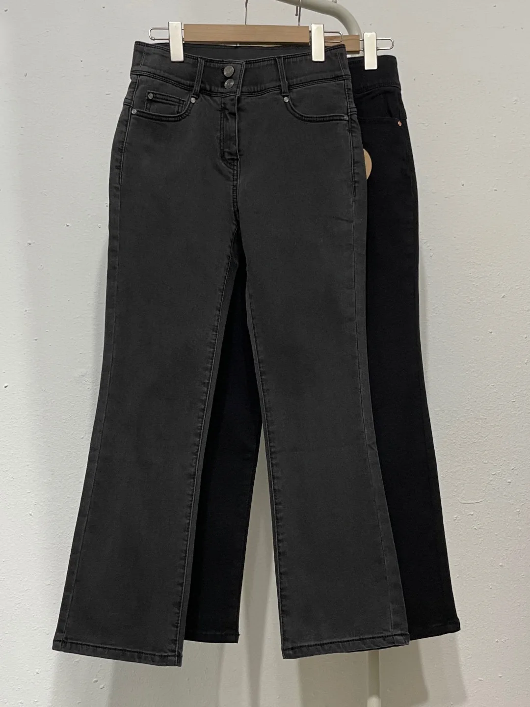 

Женские зимние джинсы Lap25 с эластичным поясом, утепленные флисом, прямые, расклешенные, из хлопкового денима со средней эластичностью