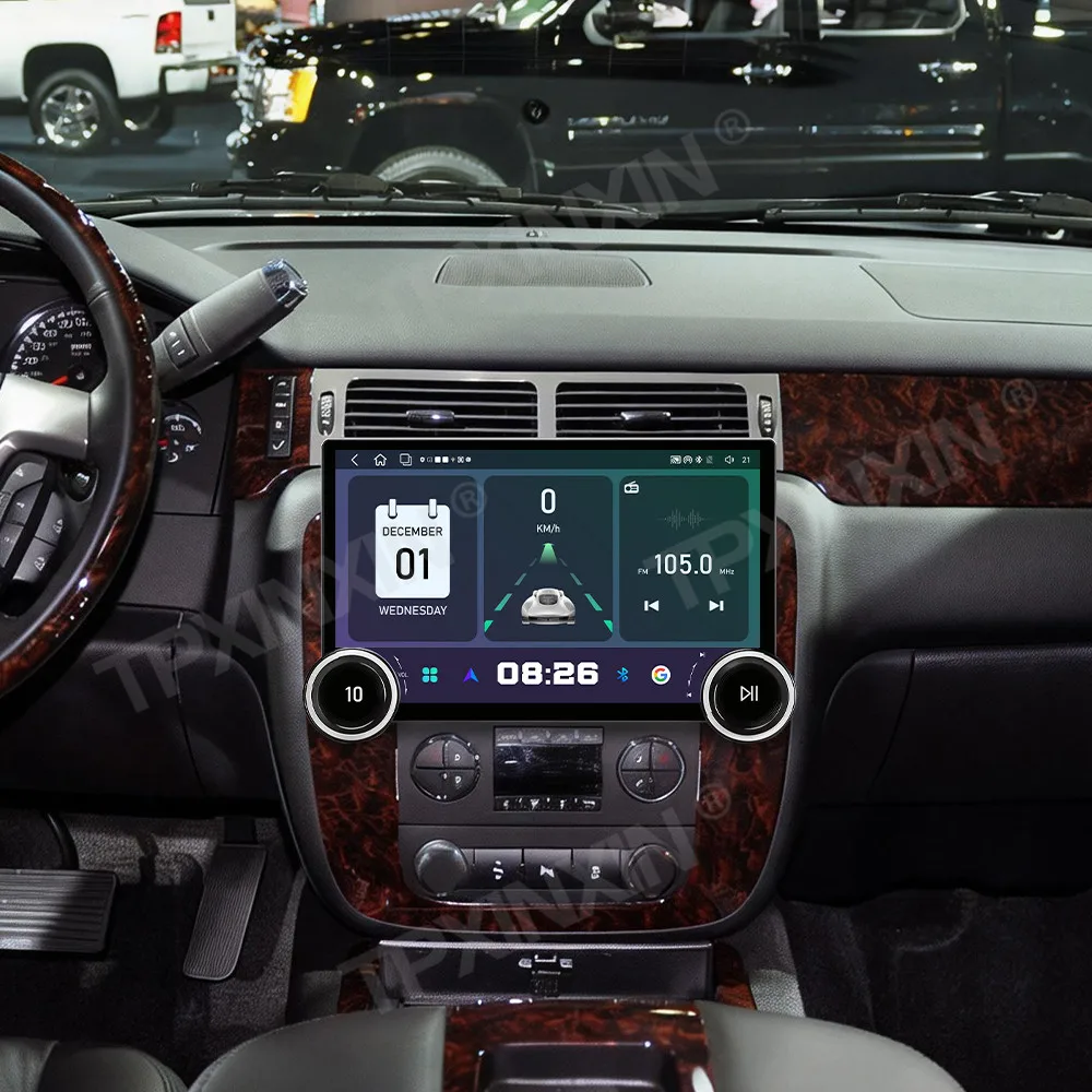 For Chevrolet Tahoe Yukon 2007~2012 Android Auto Carplay Car Radio Stereo Player GPS Navi Head Unit 4G WiFi DSP AHD SWC TPMS