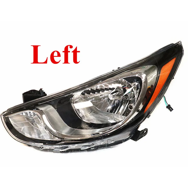 

Driver Side Halogen Headlight Durable Left Side Headlamp Lens Assembly Fits For 2012 2013 2014 Hyundai Accent LH NEW