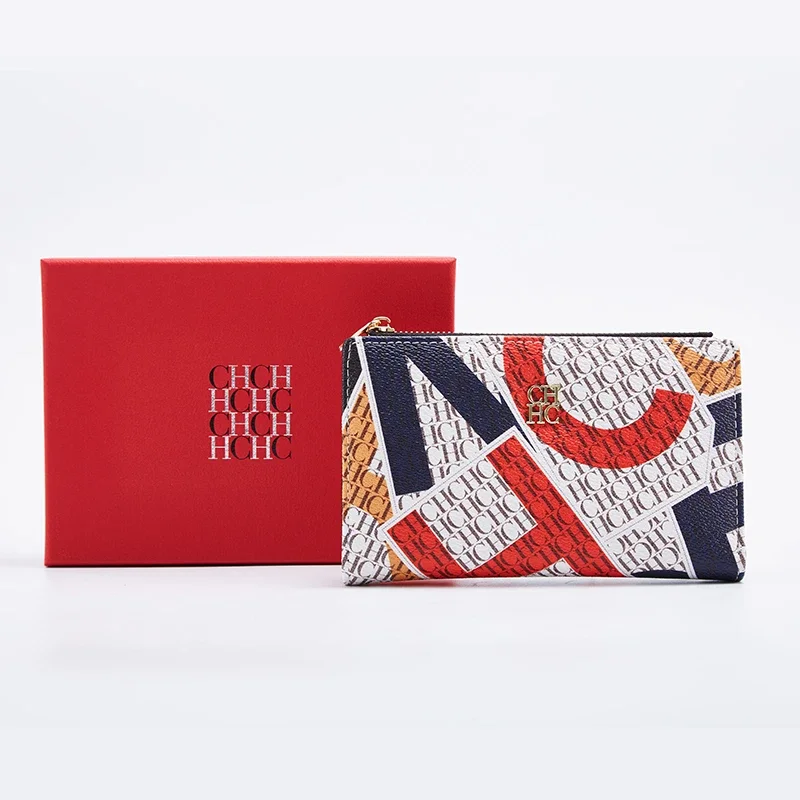 Women's Cartoon Printing Long Wallet Retro Classic Wallet Multi-Color Selection PVC Material Fashion Simple Large Capacity Bags image 4