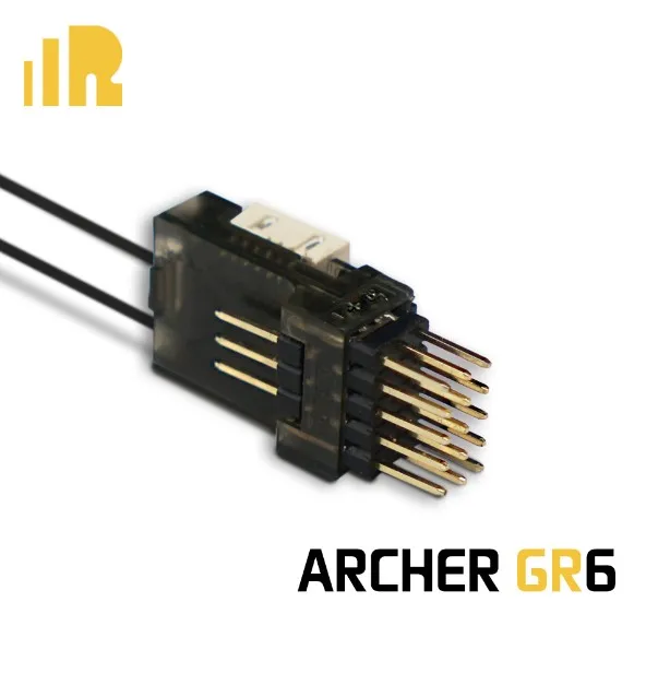 FrSky ARCHER GR6 OTA 2.4GHz 6/24CH ACCESS S.Port/F.Port PWM SBUS Full Range Telemetry Receiver for RC FPV Drone Airplane