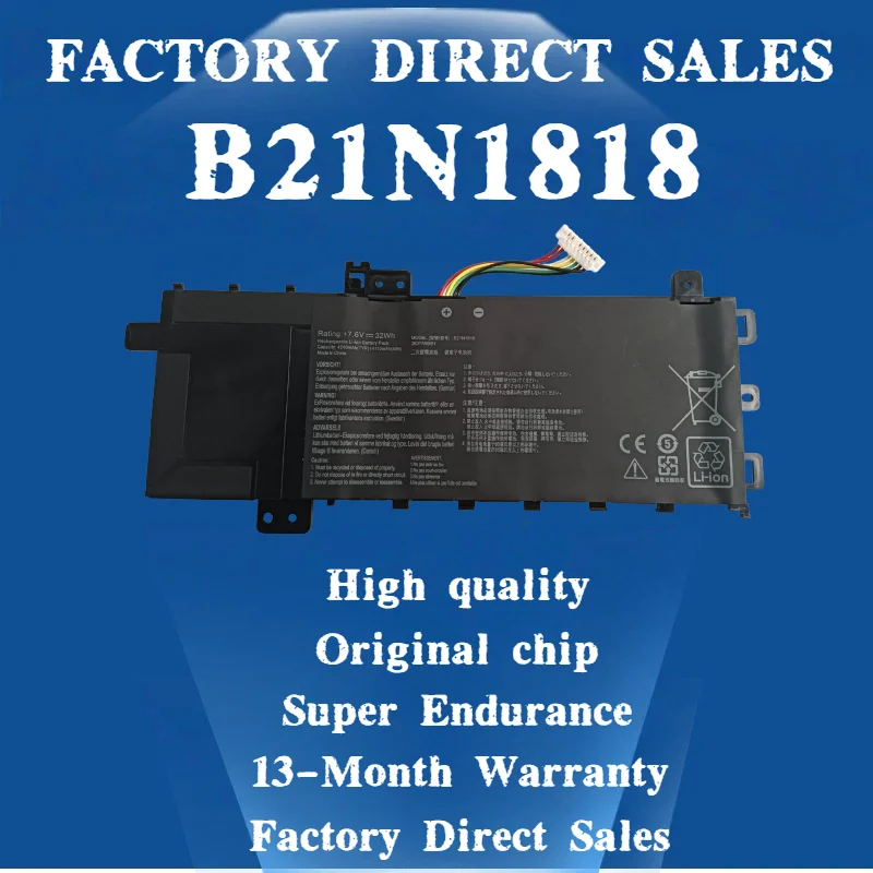 Wholesale retail B21N1818 High Capacity Notebook Battery Fit ASUS VivoBook 17 X712FA A712 F712DA P1701FA Laptop Battery