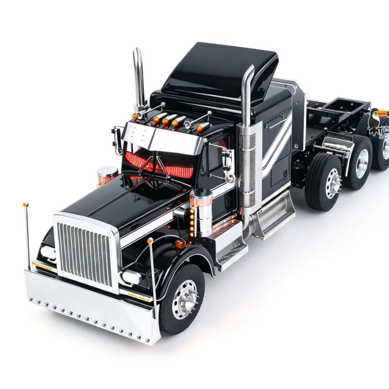 Toy TOUCAN RC Tractor Truck 56344 Grand Hauler 1/14 8X6 Metal Chassis 3-Speed Liftable Axle Differential Lock Light Sound Smoke