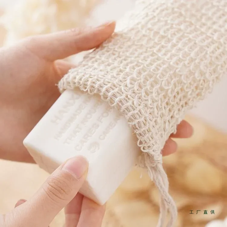 1/5/10 Seifenbeutel, Seifenbeutel, Sisal-Seifen-Sparbeutel, Netzstoff mit Kordelzug für Peeling, Dusche, Wäscher, Bad, Massage