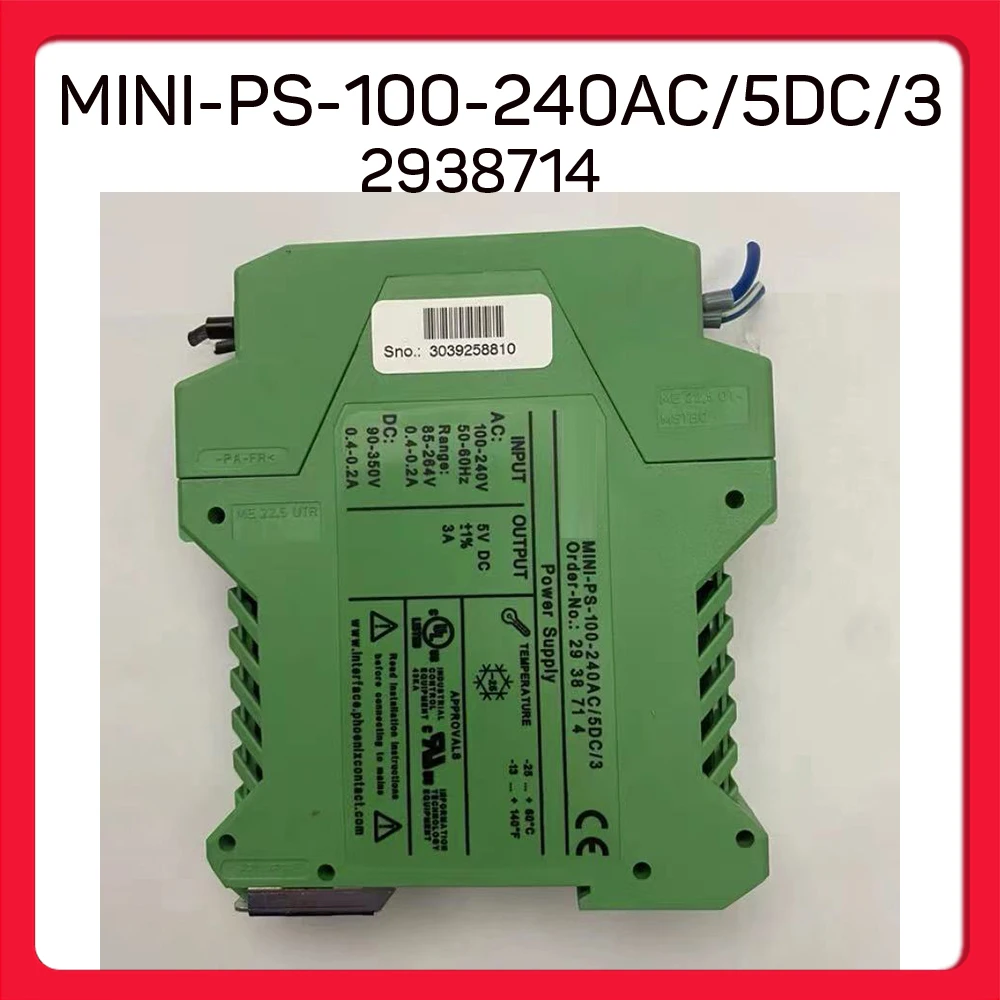 MINI-PS-100-240AC/5DC/3 For Phoenix Switching Power Supply 2938714