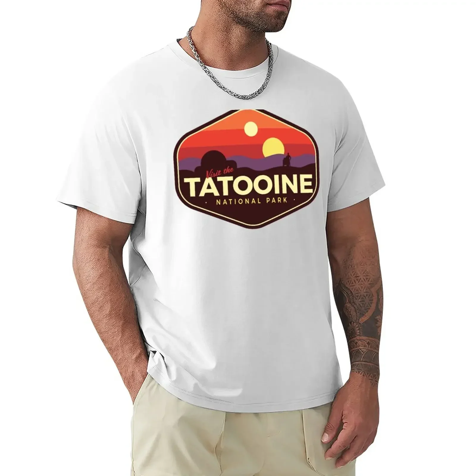 Tatooine National Park T-Shirt blue archive Blouse designer shirts T-shirts for men cotton