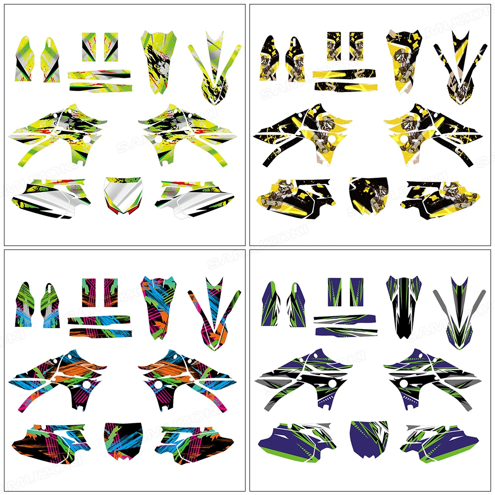 

Fit for Yamaha YZF450 YZ450F 450 YZF 2010 2011 2012 2013 Thickened Graphics Decals Decoration Fairing Backgrounds Stickers Kit