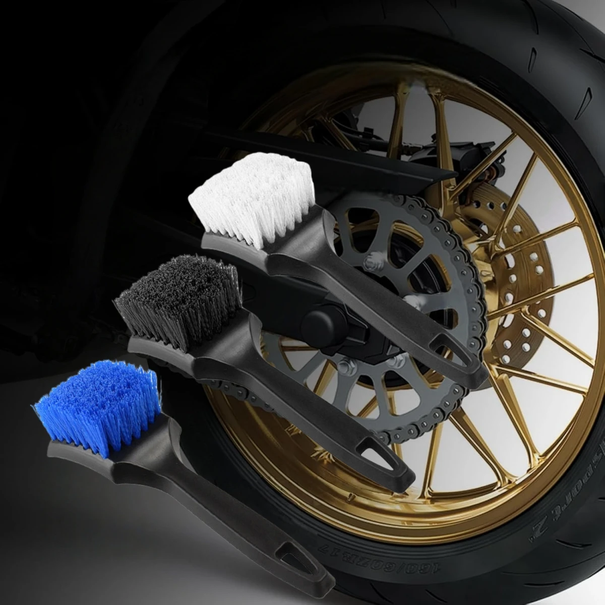 Wheel Brush Long Handle Soft Bristle Tire Rim Cleaning Brush for Brake Dust Car Detailing Tool for SUV Truck Auto
