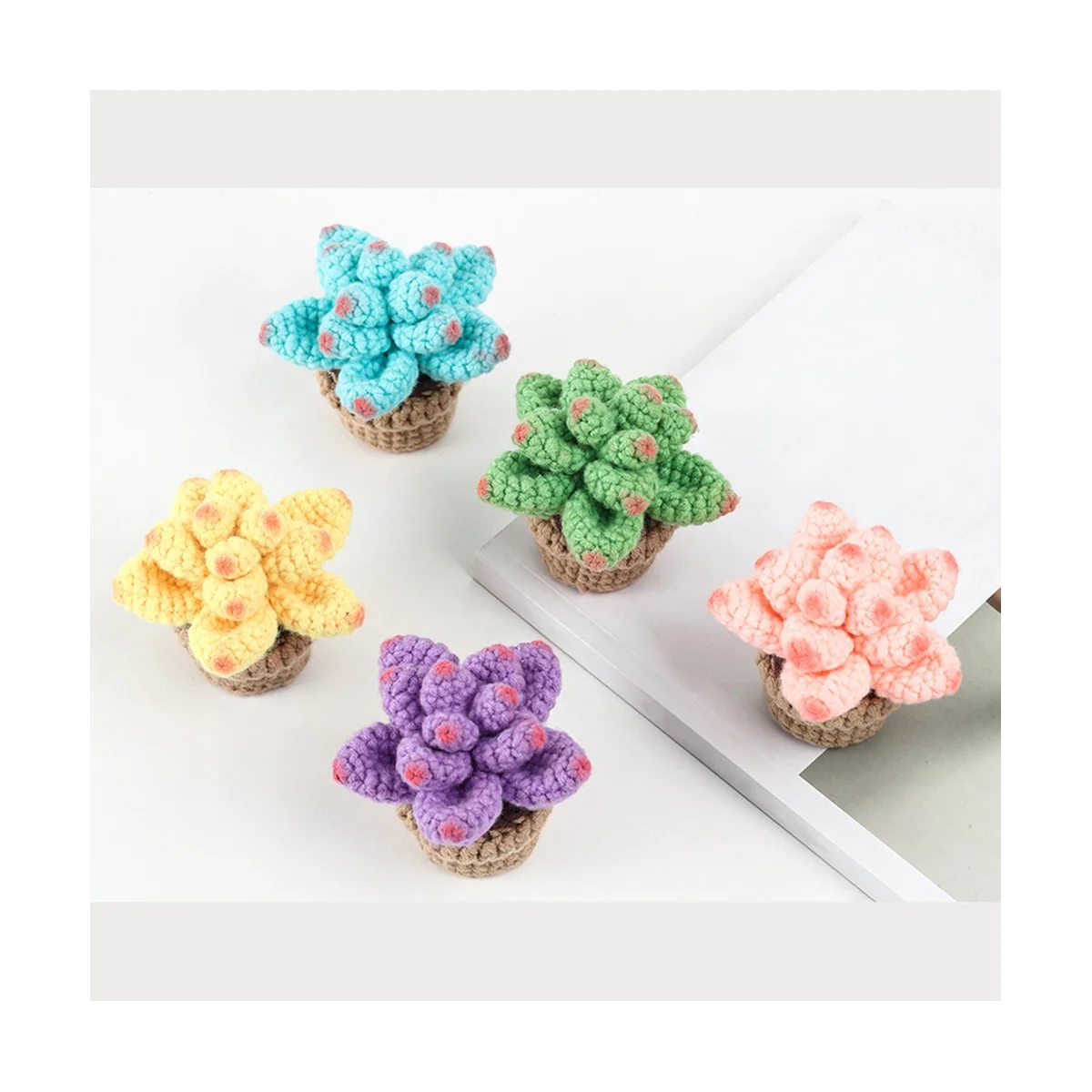 Crochet Kit for Beginners Succulents Beginner Crochet Primary Kit for Complete Beginners Adults Crocheting Knitting Kit