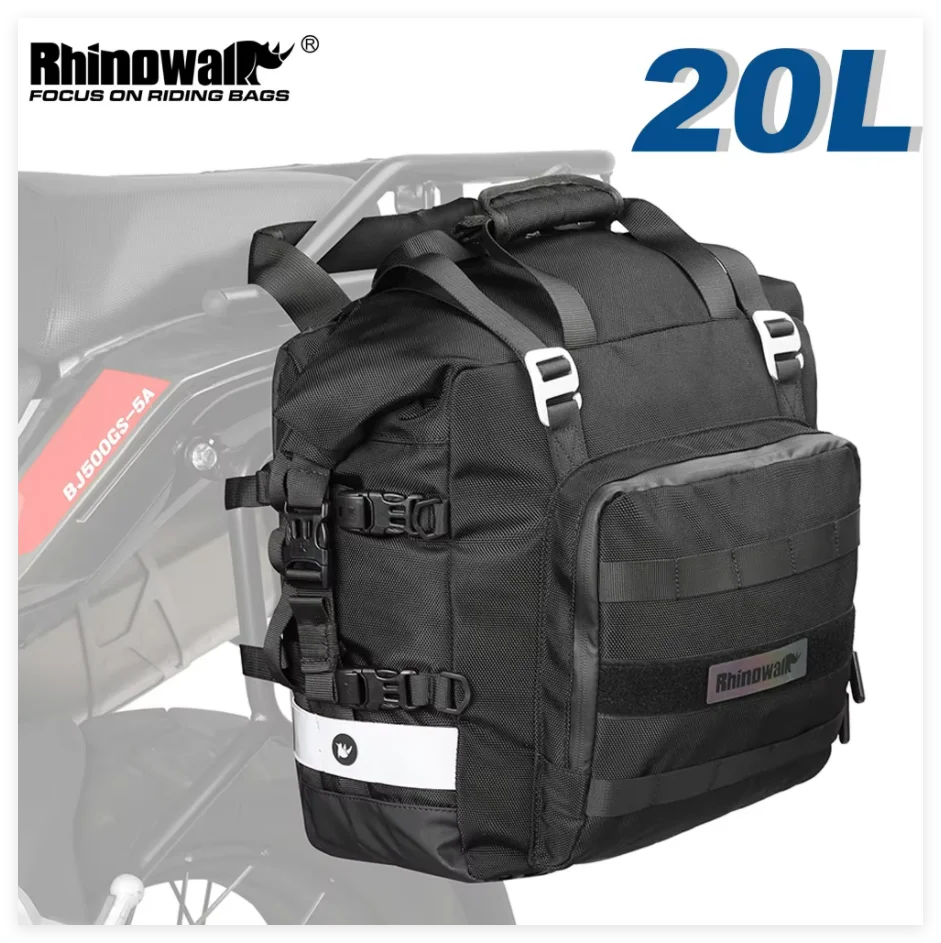 

Rhinowalk Motorcycle Saddle Bag Universal Side Bag Waterproof Inner Bag Travel Off-road Sport Bike Motorbike Rear Luggage Parts