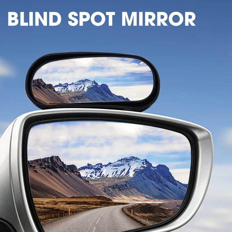 Universal Car Mirror 360° Adjustable Wide Angle Side Rear Mirrors Blind Spot Snap Way for Parking Auxiliary Rear View Mirror