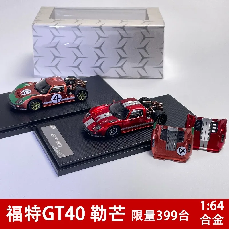 В наличии: Коллекционная модель автомобиля Ford GT40 Le Mans Limited Edition 1:64 из сплава, имитация, подарок для праздников