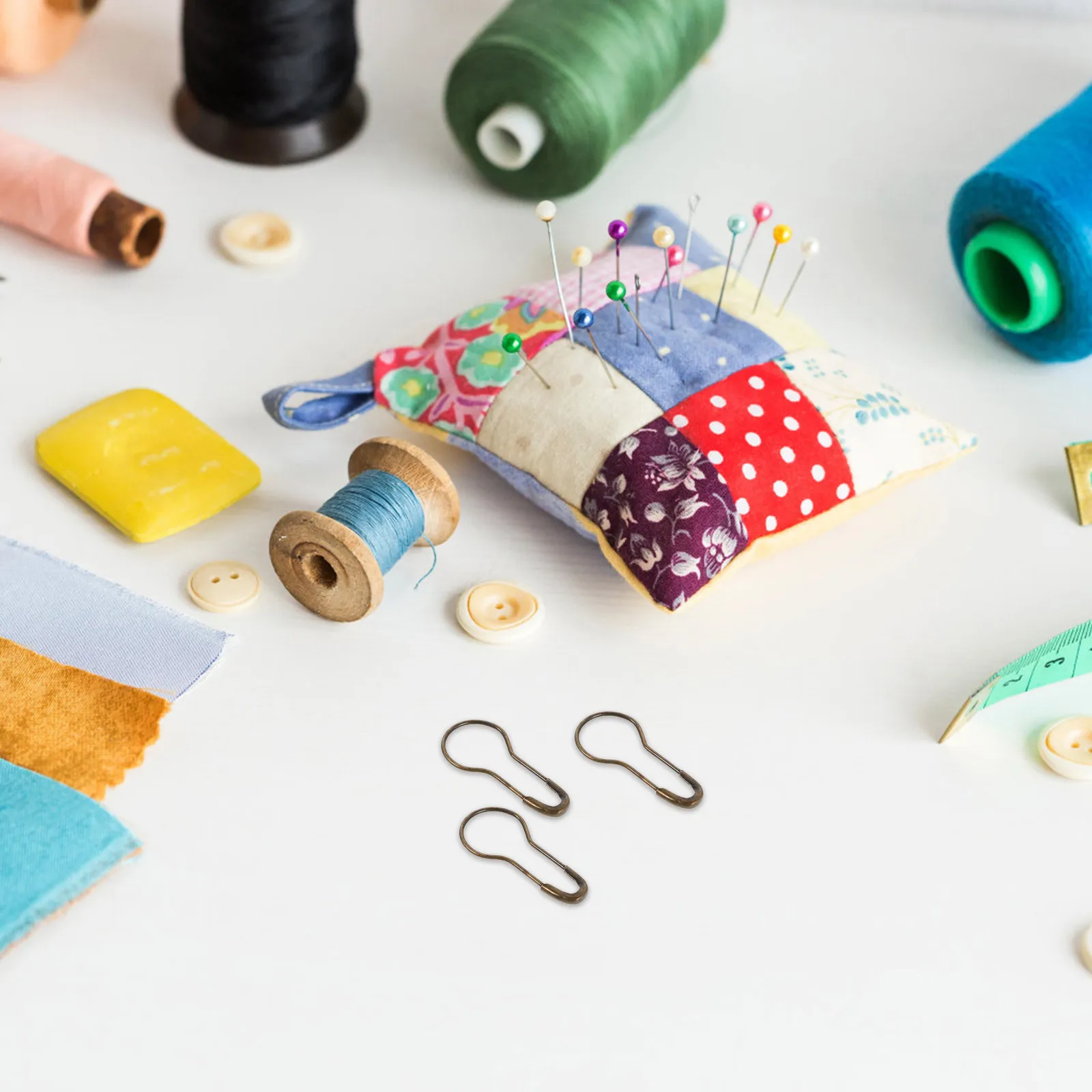 

1000Pcs Stainless Steel Gourd Safety Pins Rustproof Bulb Shaped for Sewing Crafting DIY Projects Clothing Tags