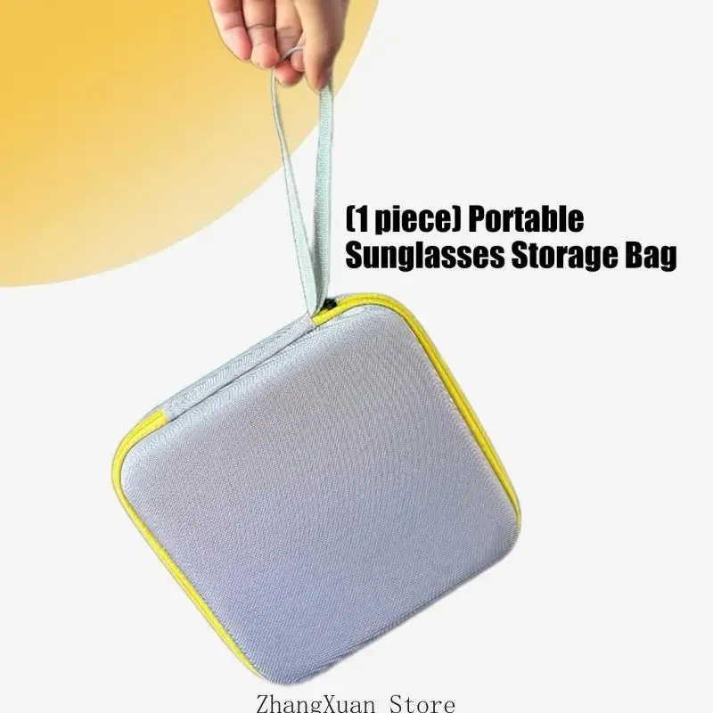 Multi-Paar-Sonnenbrillenhalter mit flexiblen Trennwänden, tragbare Brillen-Aufbewahrungsbox für Pendler oder Urlaub, 3 x – Detail 8