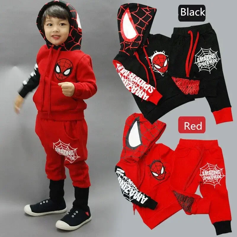 Spiderman neonati maschi Set di abbigliamento tute sportive per ragazze ragazzi vestiti primavera Spider Man Cosplay costumi per bambini tute per