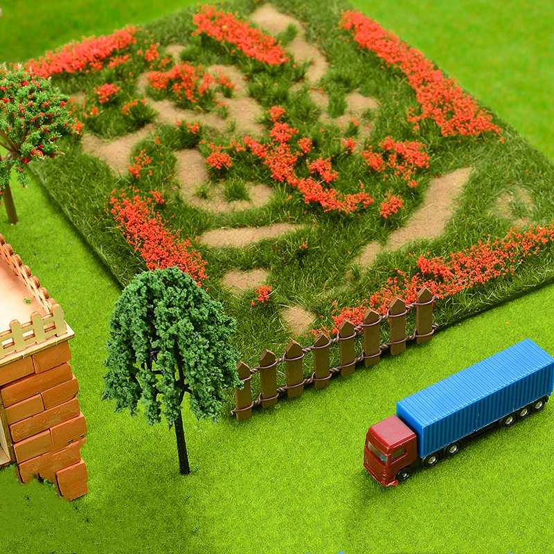 Artificial Flower Cluster Static Grass Bush Grass Turf Miniature Garden Landscape Outdoor Farm Lawn Wargaming Terrain Scenarios