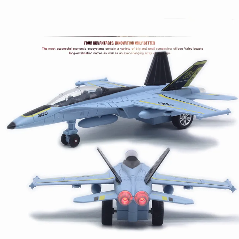 Quality 1:100 alloy pull back F-18 fighter model,military aircraft model,original packaging aircraft toy gift,wholesale