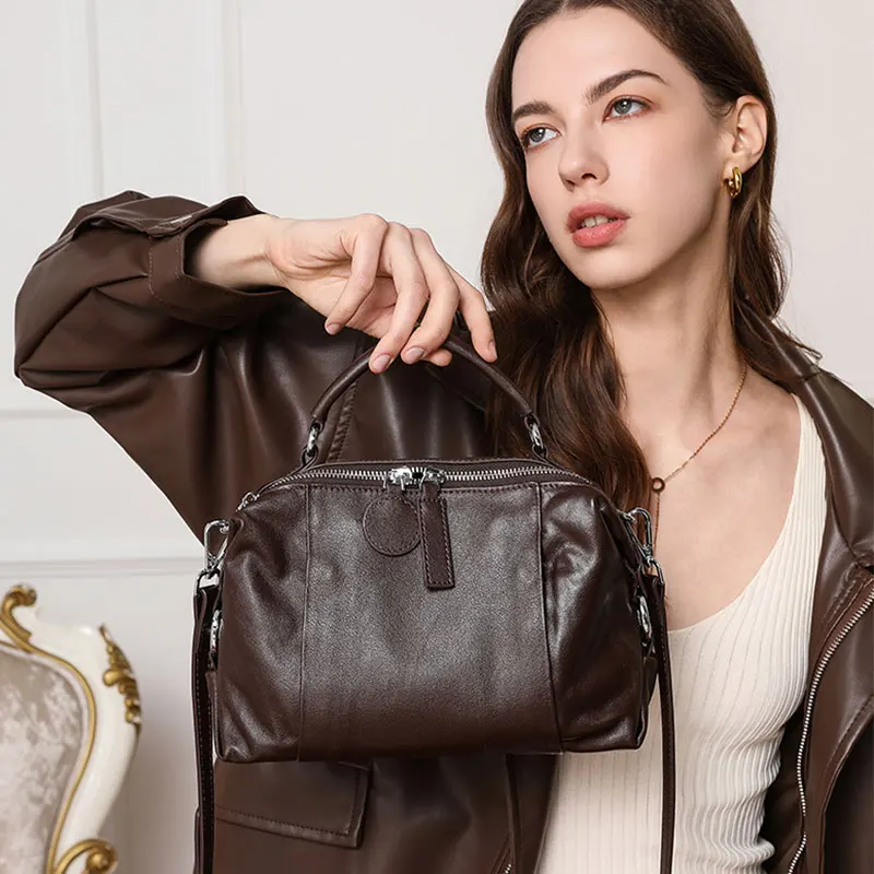 Borsa da donna di design di lusso Borse a tracolla da donna in vera pelle di alta qualità Borsa a tracolla versatile vintage in pelle di mucca