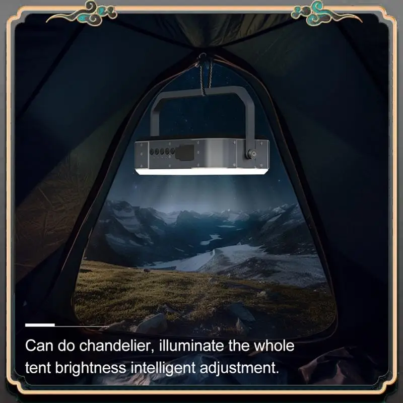 

Outdoor Lighting RGB Atmosphere Light Camping Tent Light With Sound Pickup For Outdoor Camping Tent