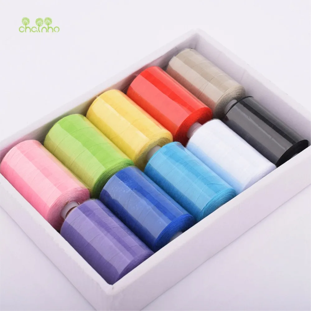 10 Spools/Lot, Multi Color Polyester Thread For Sewing & Quilting,High Quality Sewing Thread Suitable For Needlework & Machine