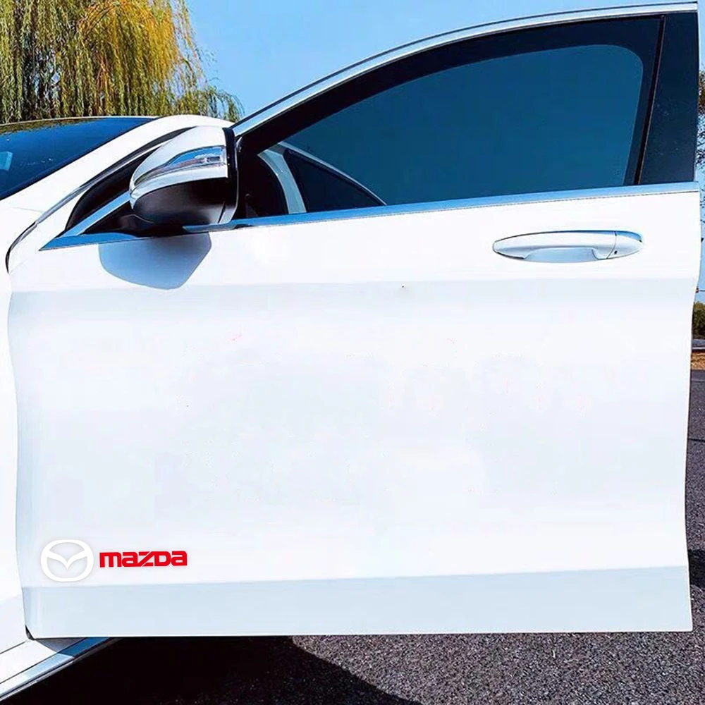2PCS Car Vinyl Reflective Sticker Rearview Mirror Body Door Decoration Decal For Mazda 2 3 5 Axela CX-5 CX-3 Atenza Demio RX7 MS