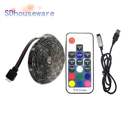 DC5V USB LED 스트립 5050 RGB RGBW 흰색 50CM 1M 2M, TV 배경 조명, 유연한 LED 스트립 접착 테이프 IP20 / IP65 방수