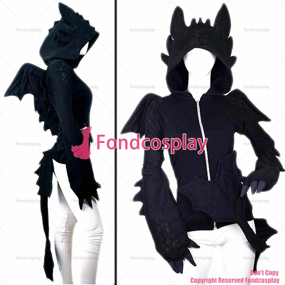 fondcosplay How To Train Your Dragon Nightfury Toothless Dragon Hoodie Movie jacket Cosplay Costume Tailor-made[G1385]