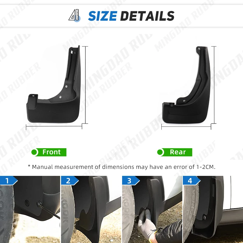 For Mercedes-Benz GLC 2023-2024 Mudguard Mud Flaps Guard Splash Flap Mudguards Fender Car Accessories